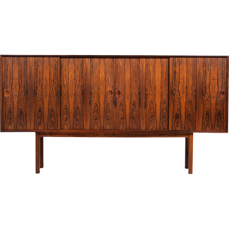 Credenza vintage in palissandro e quercia, Danimarca 1960