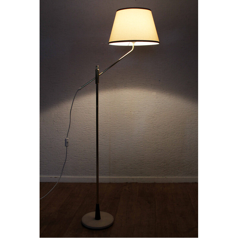 Vintage messing vloerlamp, 1950-1960