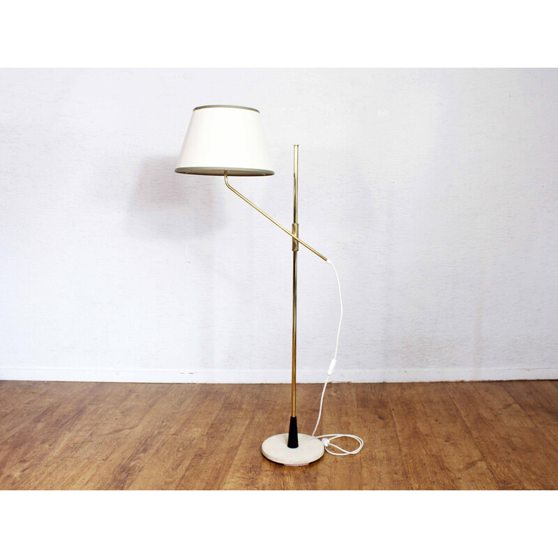 Vintage-Stehlampe aus Messing, 1950-1960