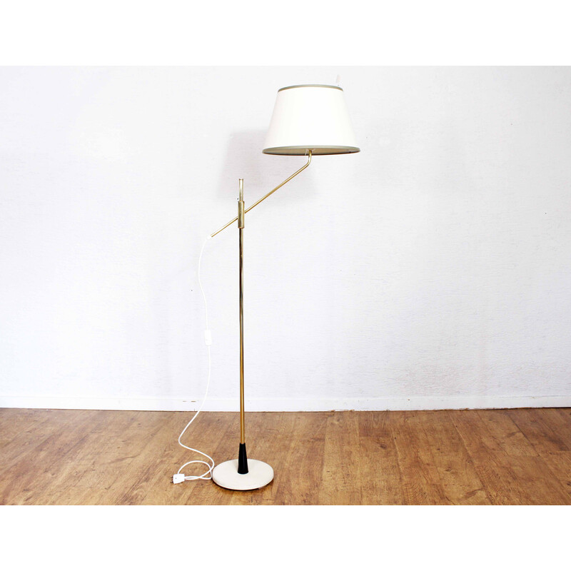 Vintage brass floor lamp, 1950-1960