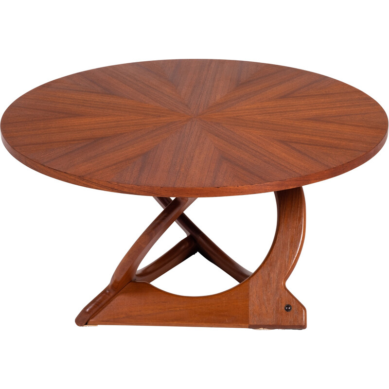 Mesa de café Vintage teak de Søren Georg Jensen para Kubus, Dinamarca 1960