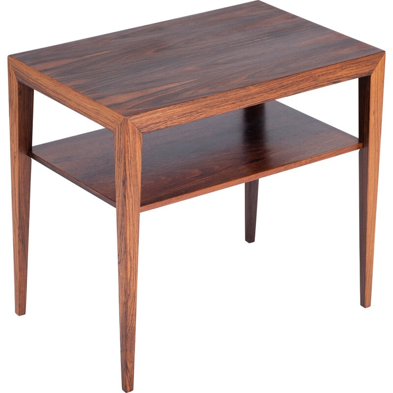 Mesa lateral Vintage rosewood por Severin Hansen para Haslev Møbelsnedkeri, Dinamarca 1960