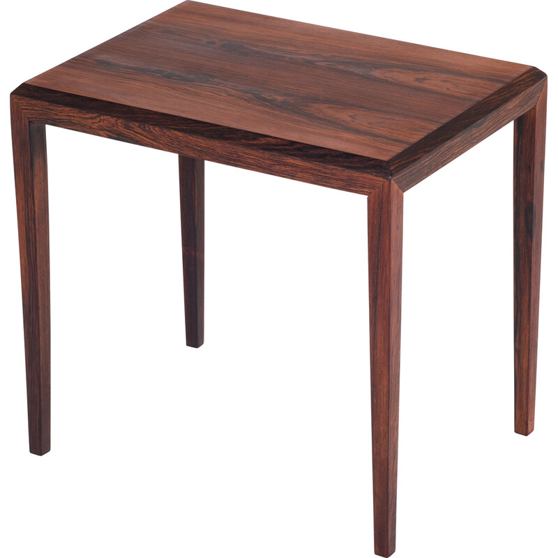 Vintage rosewood nesting tables by Johannes Andersen for Silkeborg, Denmark 1960