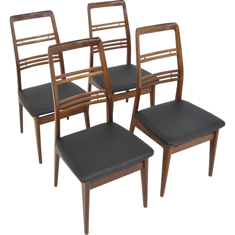 Set of 4 vintage "Rosetto" chairs by Svante Skogh for Abra Möbler, Sweden 1960