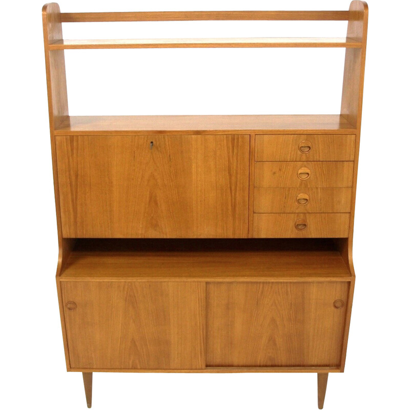 Scandinavian vintage teak secretary, Sweden 1960