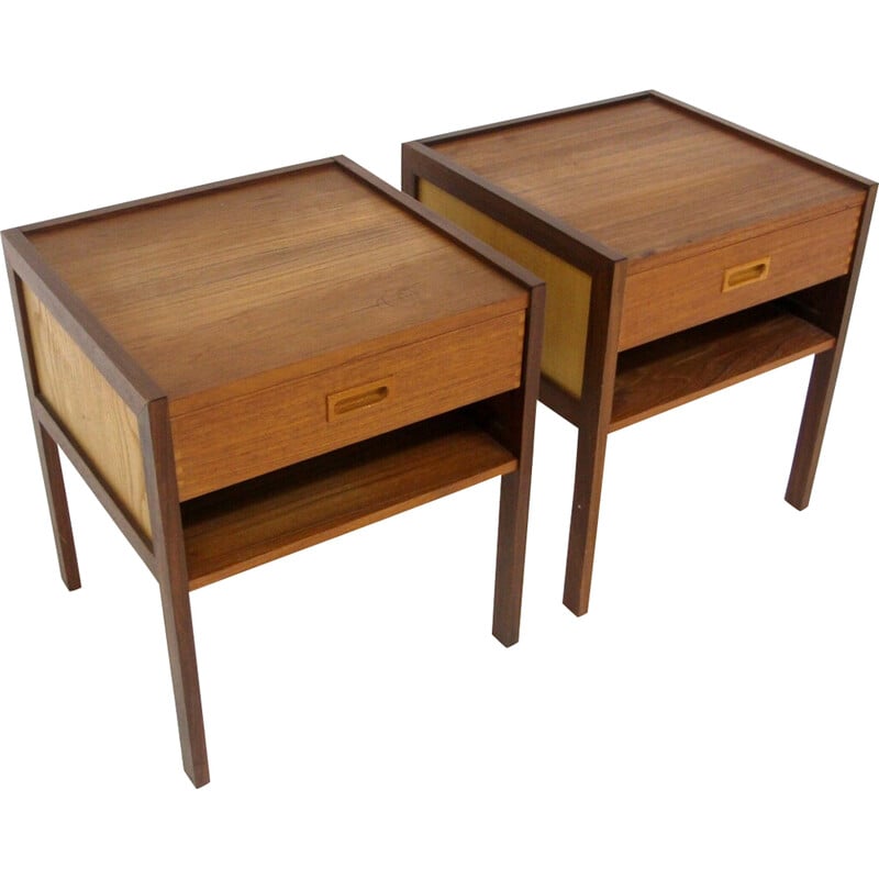 Coppia di comodini vintage di Gillis Lundgren per Möbel-Ikea, Svezia 1960