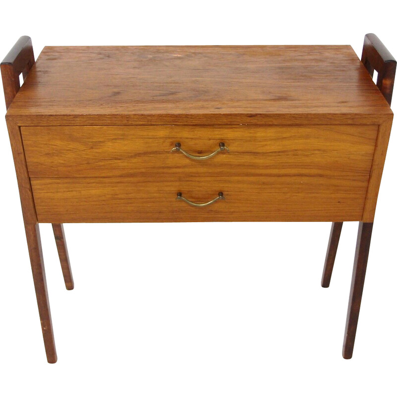 Commode scandinave vintage en teck, Suède 1950