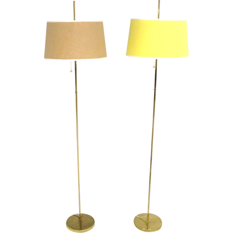 Pair of vintage "model G 89" floor lamps by Hans-Agne Jakobsson for Markaryd, Sweden 1950