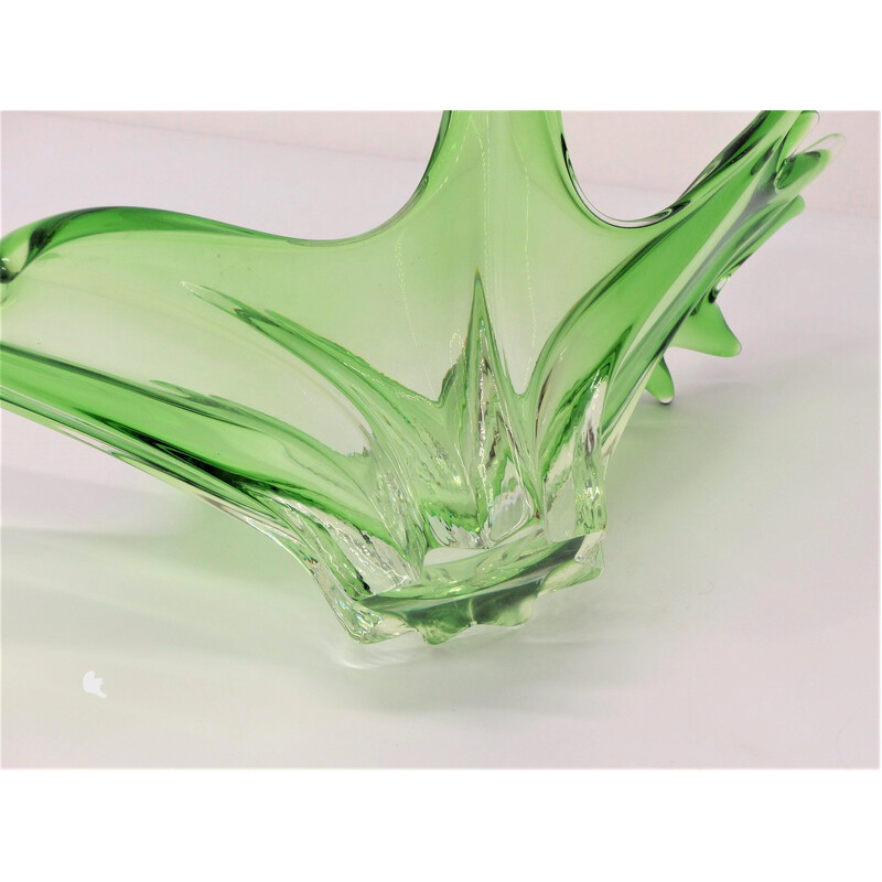 Vintage green Murano bowl, 1970s