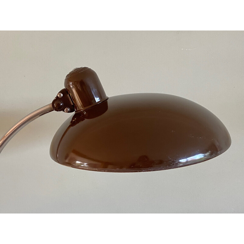 Lámpara de mesa vintage marrón 6631 de Christian Dell para Kaiser Idell, Alemania