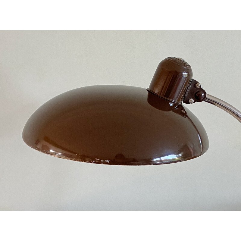 Vintage brown table lamp 6631 by Christian Dell for Kaiser Idell, Germany