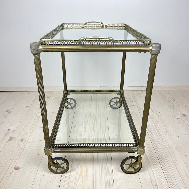 Vintage serving bar trolley, Italy 1950s