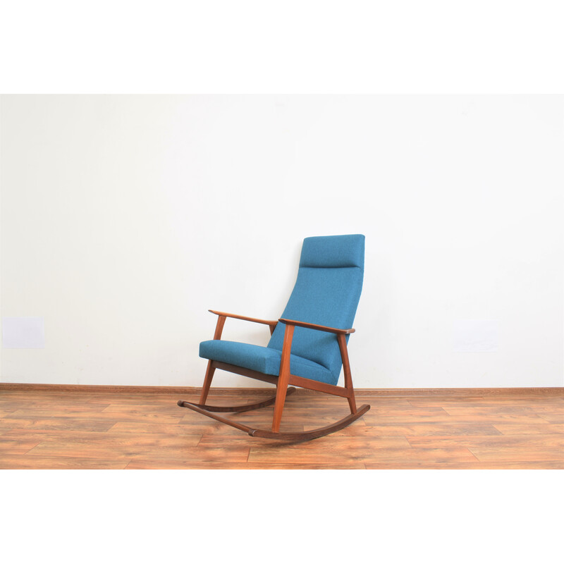 Mid-century Danish teak rocking chair, 1960s