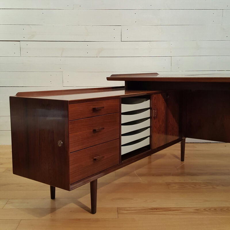 President's rosewood desk by Arne Vodder for Sibast - 1960s