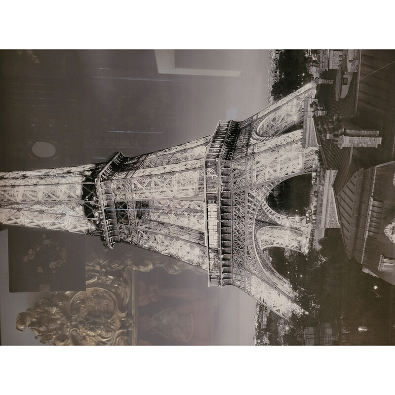 Vintage photograph Eiffel Tower Paris by Roche Bobois, France