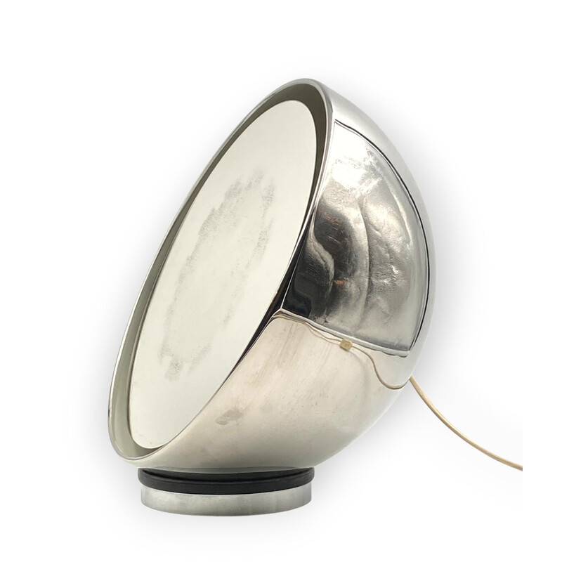 Lâmpada de mesa esférica Vintage mirror spherical Lamp, Itália 1970s