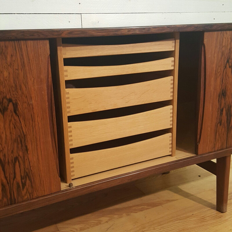 Rosewood sideboard by Henning Kjaernulf for Bruno Hansen - 1960s