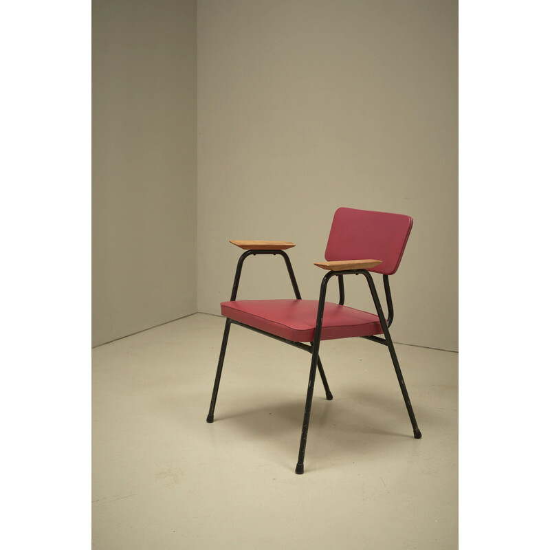Vintage "M" fauteuil van Pierre Guariche voor Meurop, België 1960