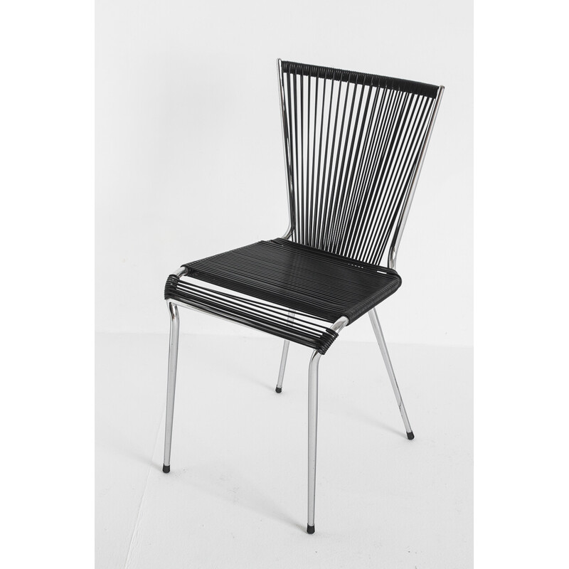 Conjunto de 4 cadeiras de vindima de André Monpoix, França 1960