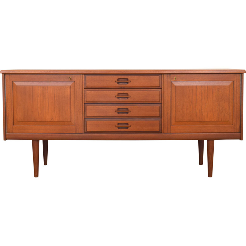 Credenza norvegese di metà secolo in teak di Gustav Bahus, 1960