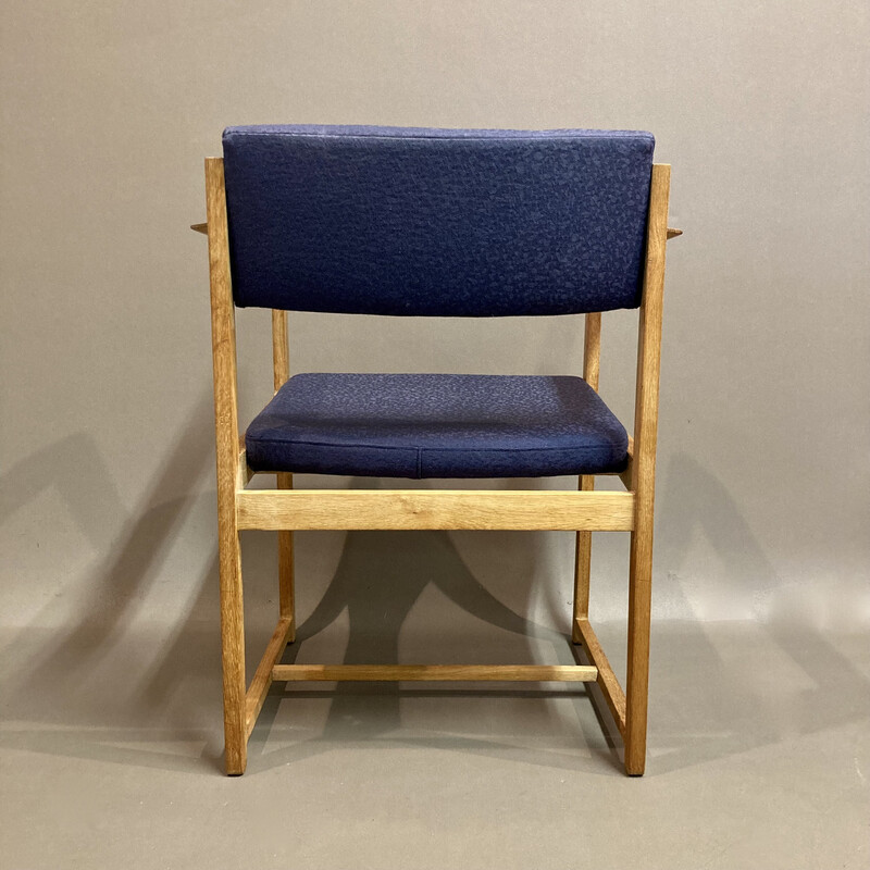 Set aus 4 skandinavischen Vintage-Sesseln aus gekälkter Eiche, 1960