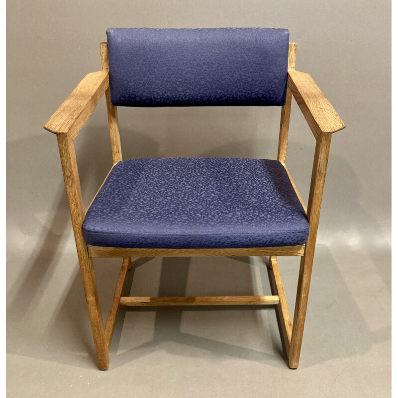 Set van 4 vintage Scandinavische ceruse eiken fauteuils, 1960
