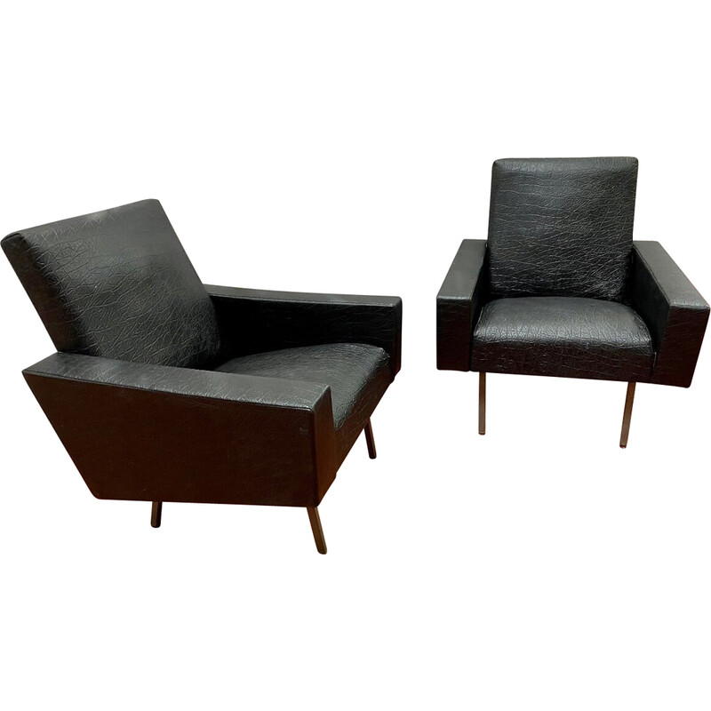 Pair of vintage Mexico armchairs by Pierre Guariche, 1950