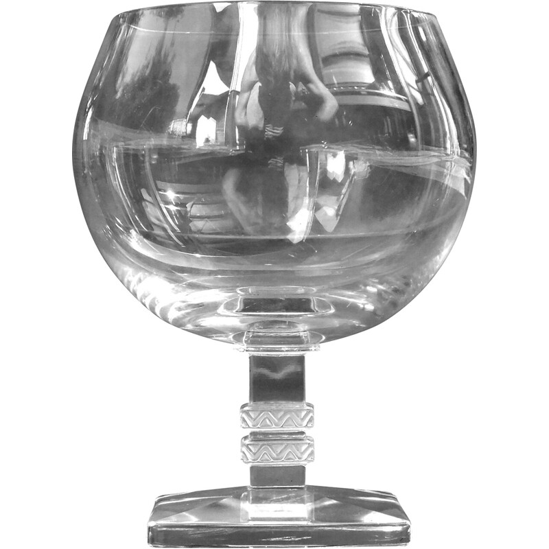 Ensemble de 4 verres vintage "argos" par René Lalique, 1935-1939