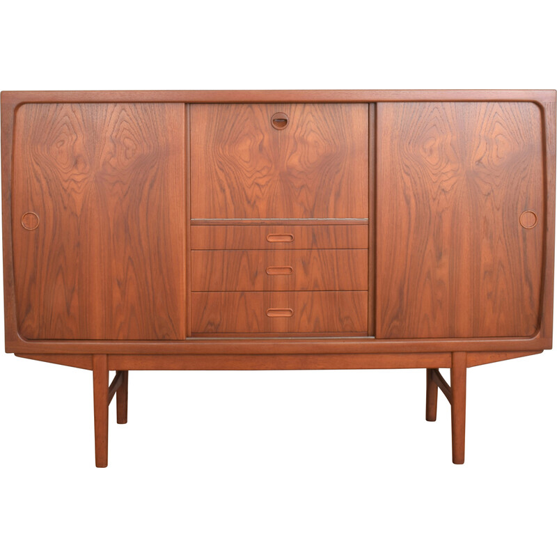 Vintage teak highboard, Denmark 1960