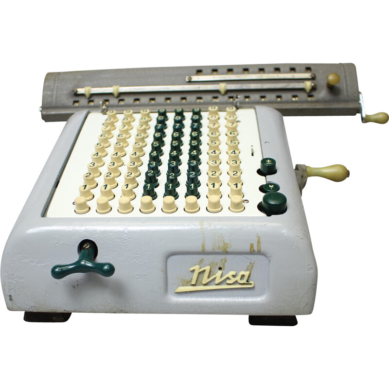 Nisa vintage calculator, Czechoslovakia 1958