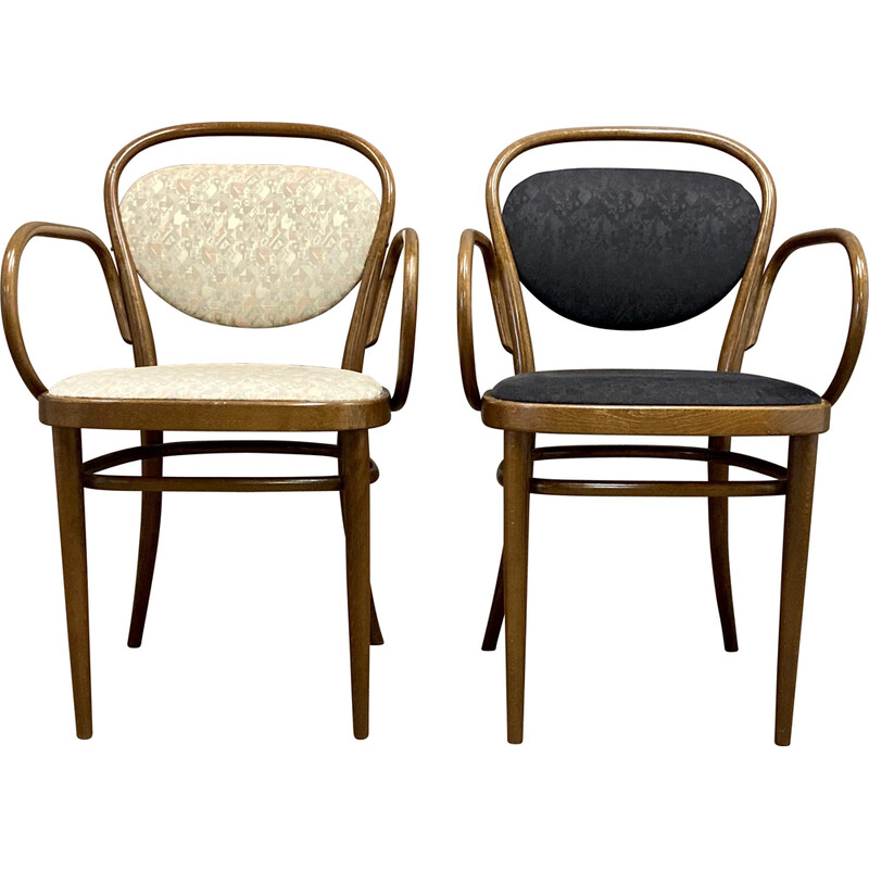 Vintage rattan armchair by Thonet, 1950s
