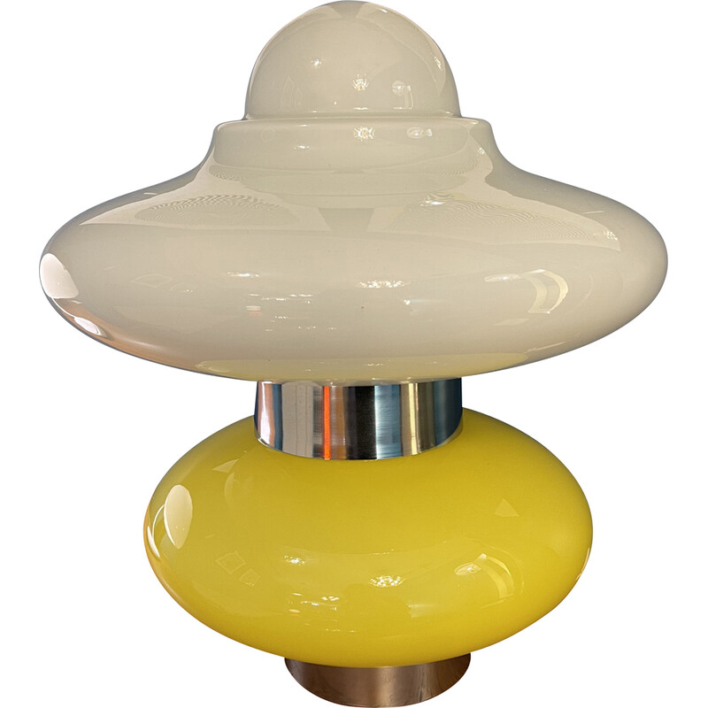 Lampe vintage jaune par Carlo Nason