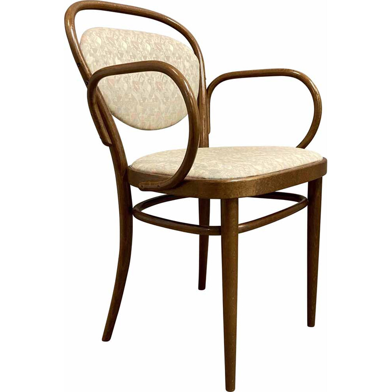 Poltrona vintage in rattan di Thonet, 1950