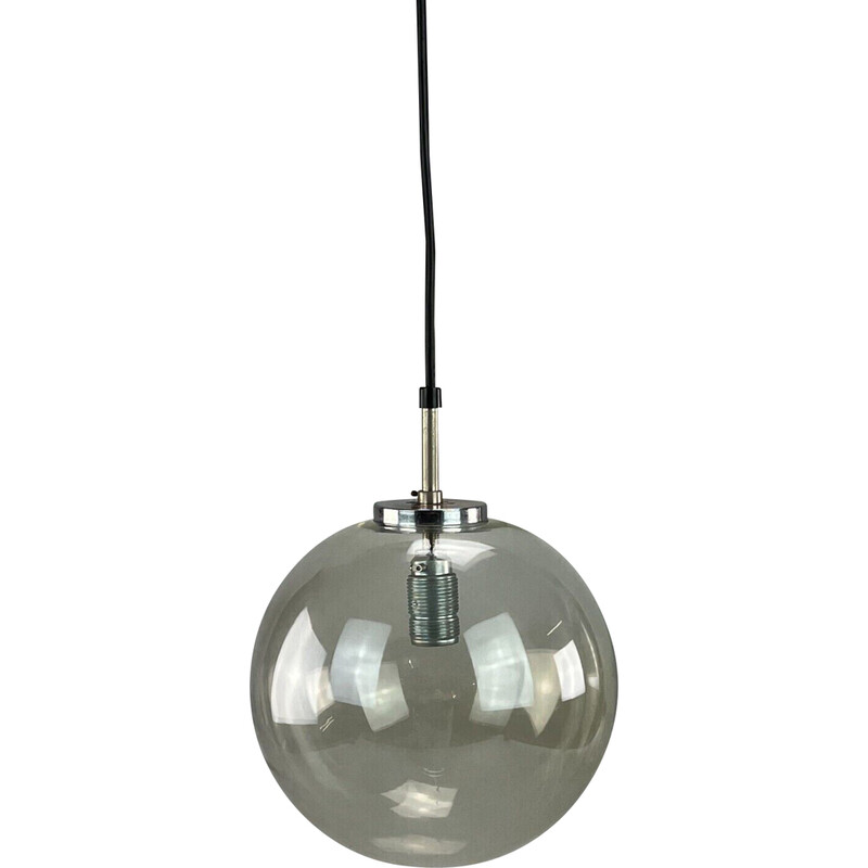 Vintage "Globe" pendant lamp for Glashütte Limburg, 1960-1970