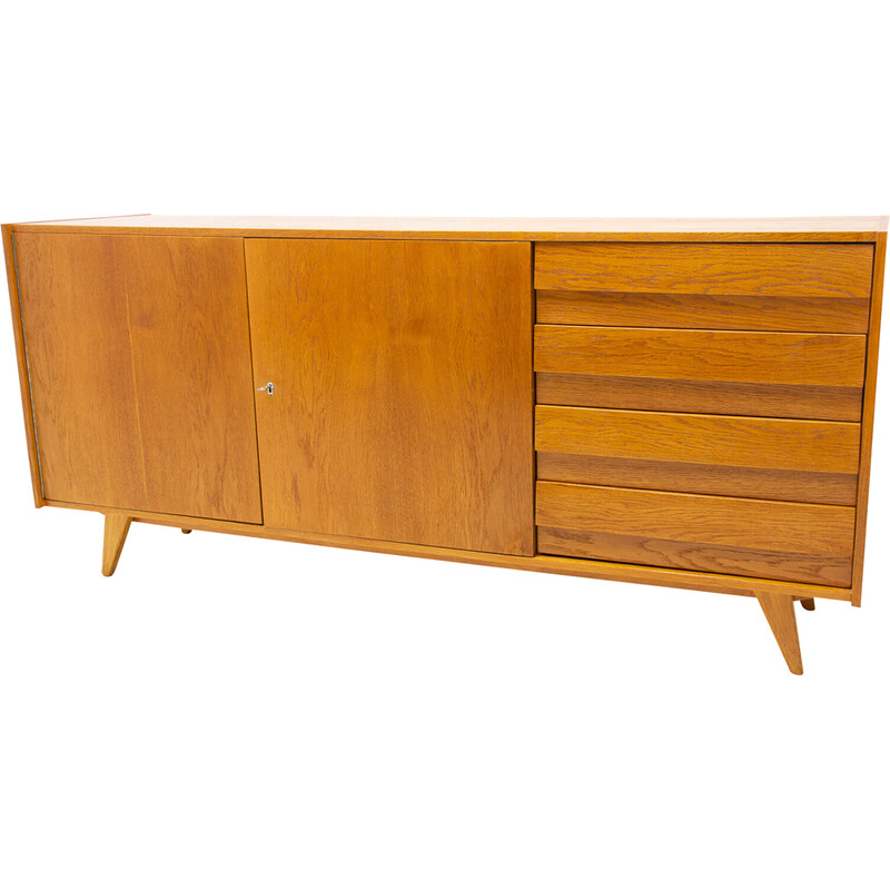 Mid century chest of drawers U-458 by Jiri Jiroutek for Interier Praha, Czechoslovakia 1960s