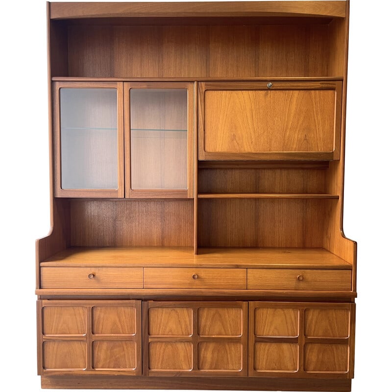 Vintage Nathan teak display cabinet