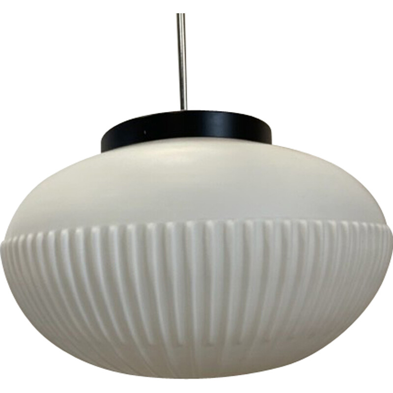 Vintage opaal glazen hanglamp, jaren 1960-1970