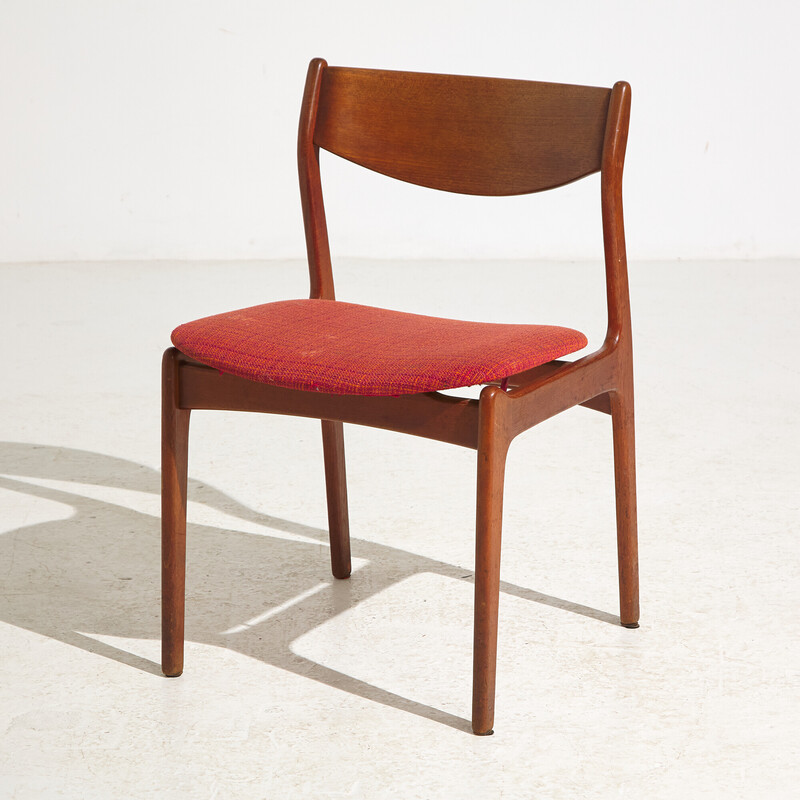 Silla vintage de teca de P.E. Jørgensen para Farsø Stolefabrik, Dinamarca 1960