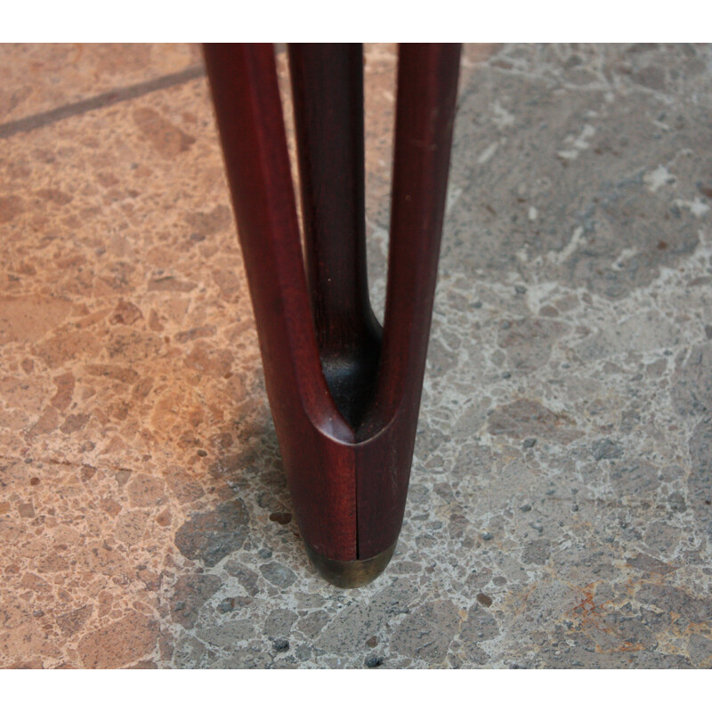 Teak Tripod Coffee Table from BC Mobler - 1950s