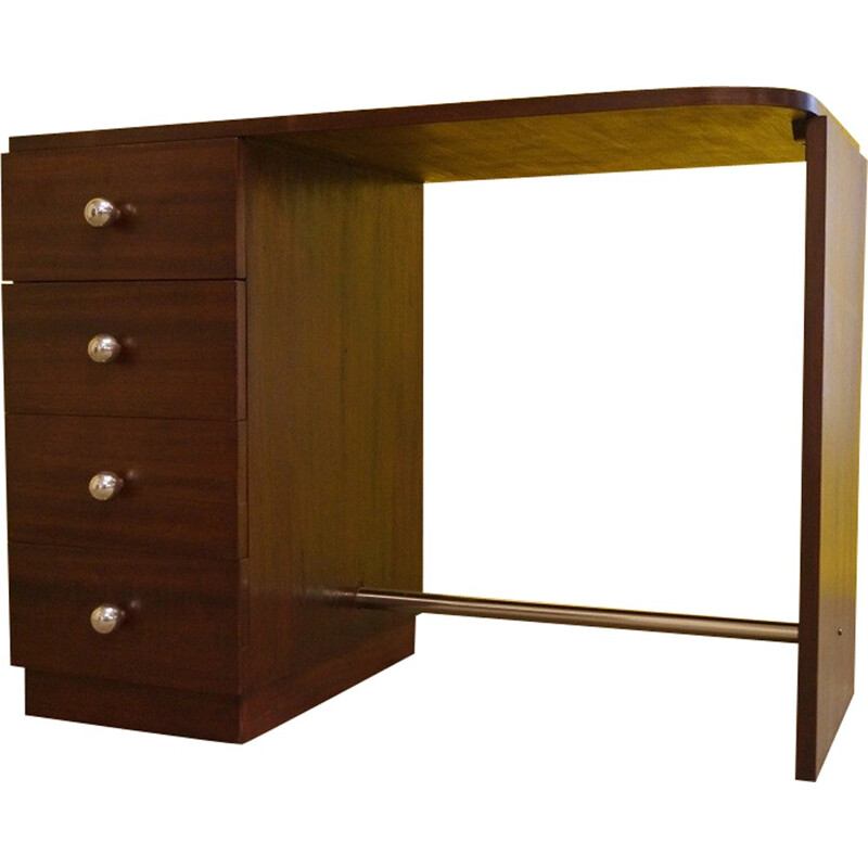 Wood and metal desk - 1930s