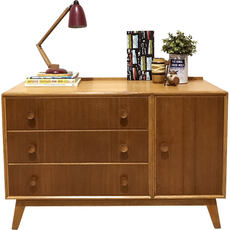 Original Meredew oak cabinet sideboard - 1950s