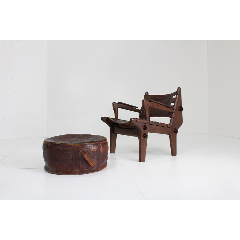 Vintage-Sessel und Ottomane von Angel Pazmino für Muebles de Estilo, 1960er Jahre