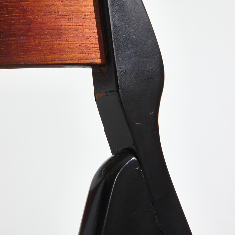 Vintage model 71 oakwood and teak dining chair by Henning Kjærnulf for Boltings Stolefabrik, 1960s