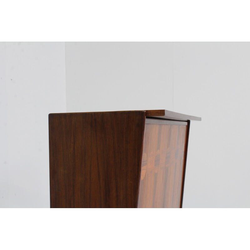 Vintage rosewood bar cabinet Sk 661 by Johannes Andersen for Skaaning and Søn, Denmark 1960s