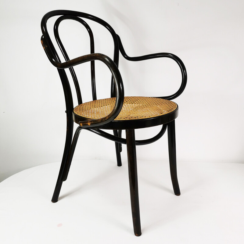 Vintage gebogener Sessel Thonet, Deutschland 1950er Jahre