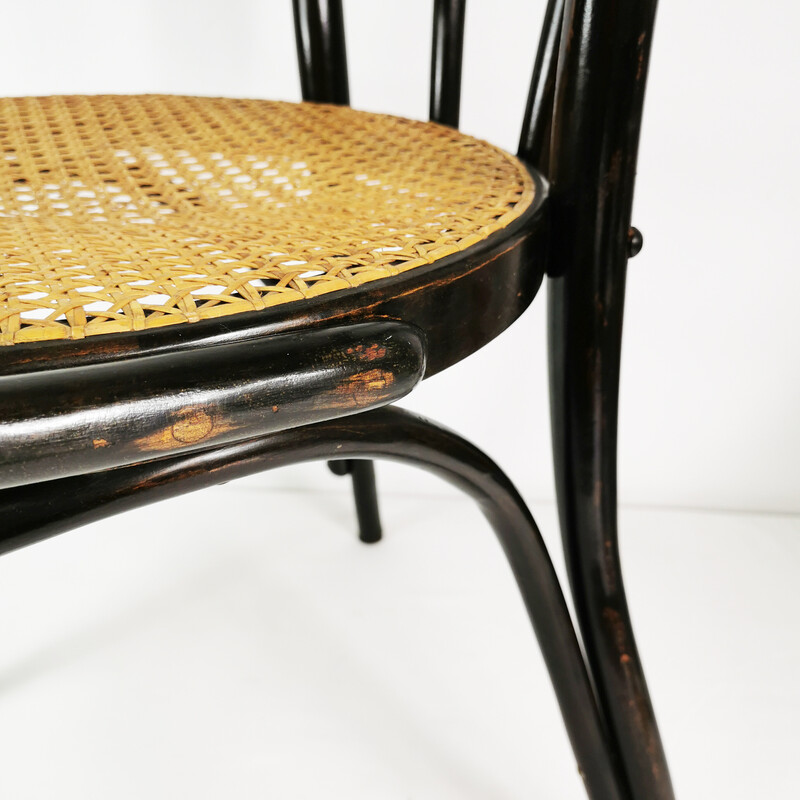 Vintage gebogener Sessel Thonet, Deutschland 1950er Jahre