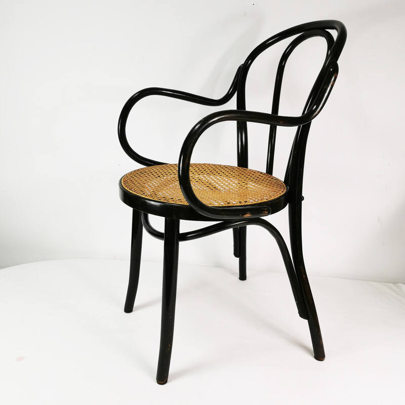 Vintage gebogener Sessel Thonet, Deutschland 1950er Jahre