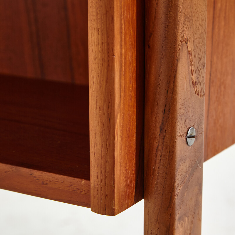 Vintage Danish teak desk with three-drawers, 1970s