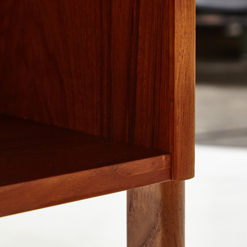 Vintage Danish teak desk with three-drawers, 1970s