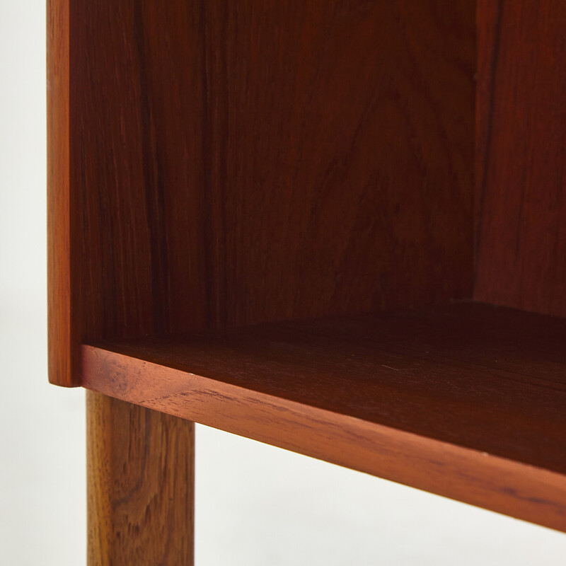 Vintage Danish teak desk with three-drawers, 1970s